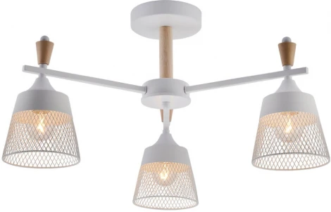 Потолочная люстра на штанге Seven Fires Olban SF3389/3C-WT-WD