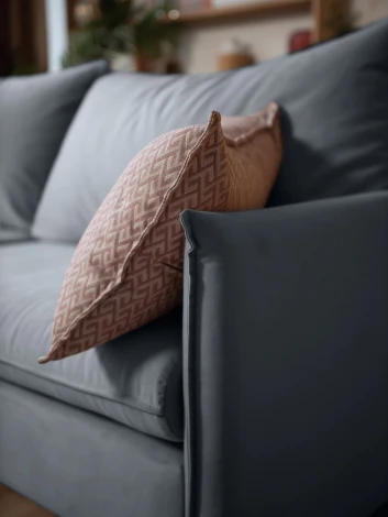 СКАНДИ Диван тканевый прямой светло-серый D1 furniture арт.AAA41309014