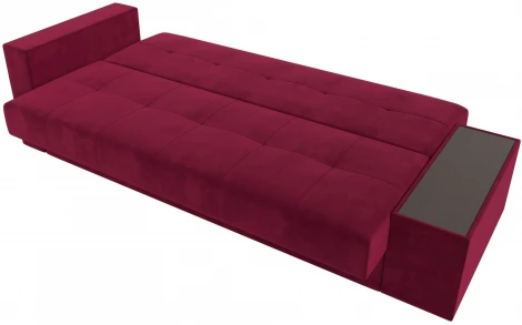 Диван-книжка Лига-020 стол справа (Бордовый,Черный/Микровельвет) Лига Диванов арт.118493