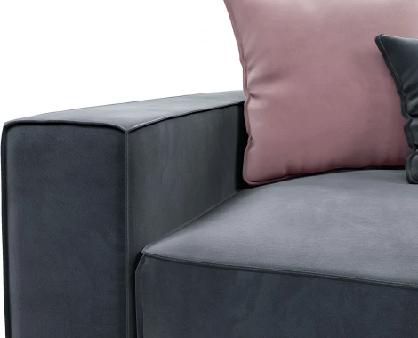 КОРСО-1 Диван прямой, серый D1 furniture арт.AAA41691004