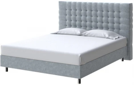 PROxSON Кровать Tallinn Boxspring Standart (Ткань: Велюр Gratta 3 Утренний туман) 140x200
