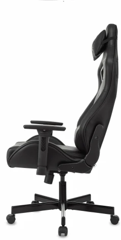 Кресло игровое Knight Gladiator черный эко.кожа крестов. металл