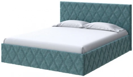 PROxSON Кровать Fresco (Ткань: Велюр Gratta 5 Морская лагуна) 90x190