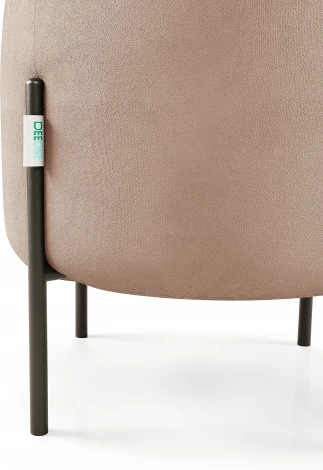 Маленькая радость Пуф круглый на ножках, розовый D1 furniture арт.AAA41674006