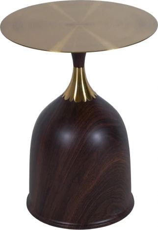 Кофейный столик Stupa диам.40см x 54см, металл под дерево Bradexhome арт.FR 1035