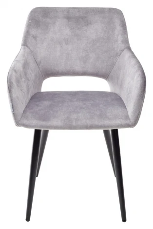 Стул M-City ALLY VBP-203 античный серебристо-серый/черный каркас