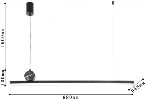 Подвесной светильник Firmato 4060-1P (LED, 220V, на тросе)