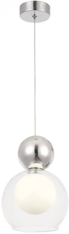 Подвесной светильник Crystal Lux MURCIA SP1.2 CHROME (220V, на проводе, шар)