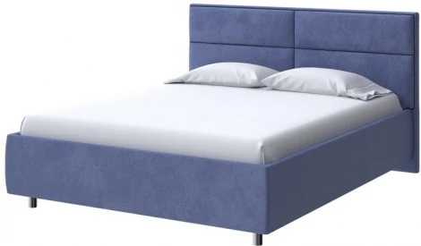 PROxSON Кровать Pado без основания (Ткань: Велюр Casa Сапфировый) 200x200