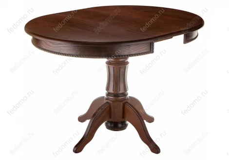 Деревянный стол Woodville Павия орех с коричневой патиной 406081