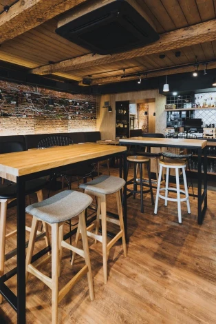 Барный стул Allegra H77 Дуб Коричневый ткань