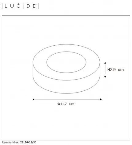 Накладной светильник светодиодный для ванной Brice-led 28116/11/30 IP44 (220V, круглые)