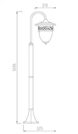 Наземный фонарь Oasis Light Krakow 2 87206 L