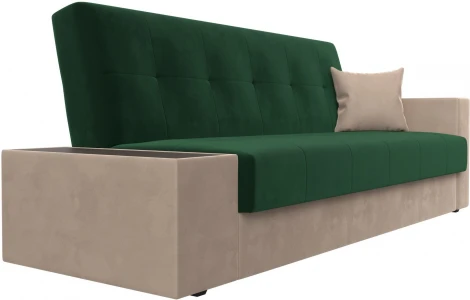 Диван-книжка Лига-020 стол слева (Зеленый,Бежевый/Велюр) Лига Диванов арт.118479L