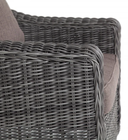Кресло из искусственного ротанга, цвет графит 4SIS Кон Панна YH-C1808W graphite