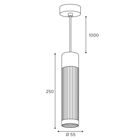 Подвесной светильник Wolta WSL-GU10/P19SG под лампу GU10 Песочное золото LUXOR
