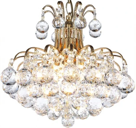 Подвесная люстра Arti Lampadari Alanno E 1.5.50.100 GB (220V, хрусталь, на цепи)