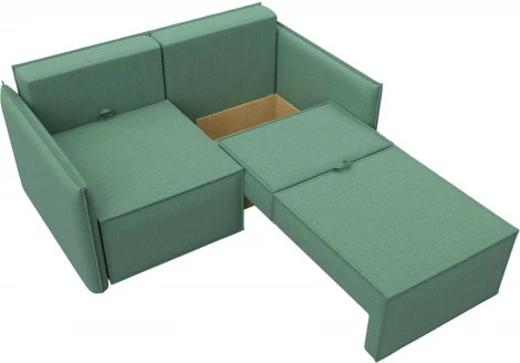 Диван прямой Либерти мини (Зеленый/Рогожка) Лига Диванов арт.121916
