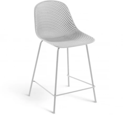 Полубарный стул Quinby белый La Forma (ex Julia Grup) арт.077969