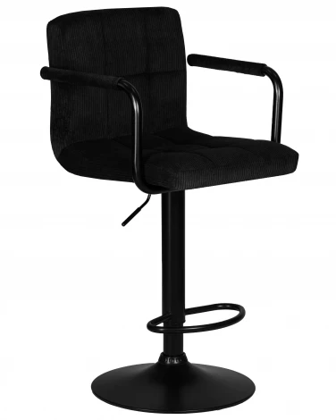 Набор 2 шт стул барный DOBRIN KRUGER ARM BLACK (черный вельвет (LAR-E2041-52))