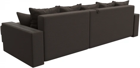 Диван угловой с декором и полкой Лига-050 НПБ Лига Диванов (Рогожка) арт.128587