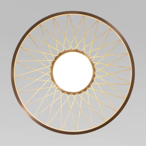 Подвесной светильник Eurosvet Cesta 40016/1 LED коричневый (220V, на проводе, круглые)