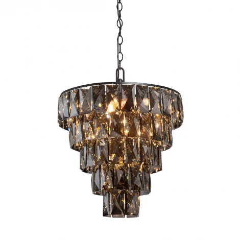 Подвесная люстра Vitaluce V5276-1/20+1 (220V, хрусталь, на цепи, круглые)