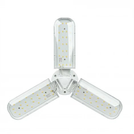 Лампа светодиодная для растений, форма "P" лепестковая, прозрачная, спектр для фотосинтеза с высокой цветопередачей Uniel LED-P65-24W/SPFS/E27/CL/P3 PLP32WH