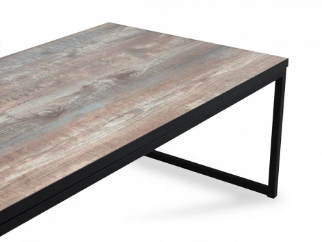 Стол журнальный Plank ОГОГО 803489 (черный, бежевый, серый)