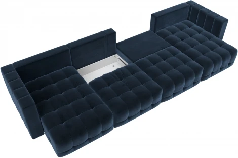 Диван П-образный Лига-052 НПБ Лонг Лига Диванов (Велюр) арт.128842