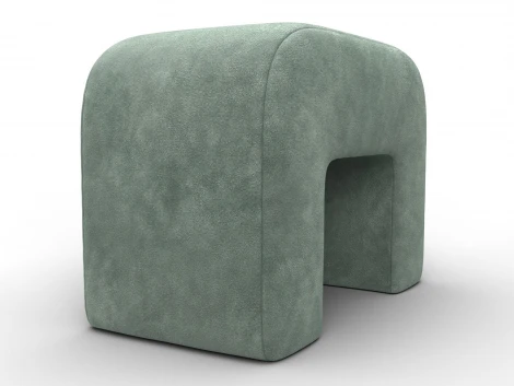 Пуф 008 (ДСП,Брус,Фанера,Велюр/Зеленый) Лига Диванов 132522