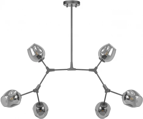 Потолочная люстра на штанге AM Group LOFT LOFT-6 BK (220V)