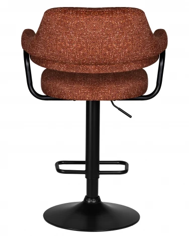 Набор 2 шт стул барный DOBRIN CHARLY BLACK (терракотовый твид (LEO56))