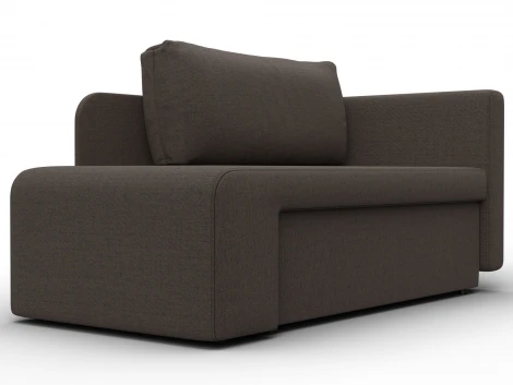 Кушетка Лига-097 (ДВП,ДСП,ЛДСП,Брус/Пластик/Рогожка/Коричневый) Лига Диванов 132571