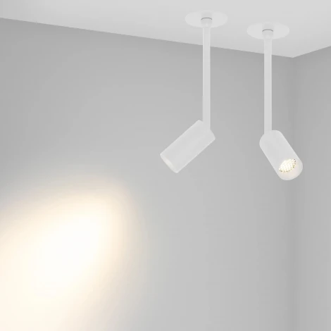 Светильник спот на штанге LGD-PERISCOPE-R35-6W Warm3000 (WH, 24 deg, 230V) (Arlight, IP40 Металл) 045200