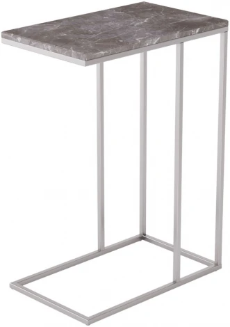 Стол придиванный Агами серый мрамор/хром от фабрики Mebelik