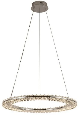 Подвесной светодиодный светильник Newport 8240 8241N/600 chrome (220V, на тросе, кольцо)