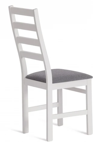 Стул SWEDEN Многослойная фанера, 41*40*99 см, white, ткань тёмно-серая (150) Tetchair 19823