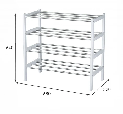 Комплект обувниц Атлас белый (2 шт) от фабрики Mebelik