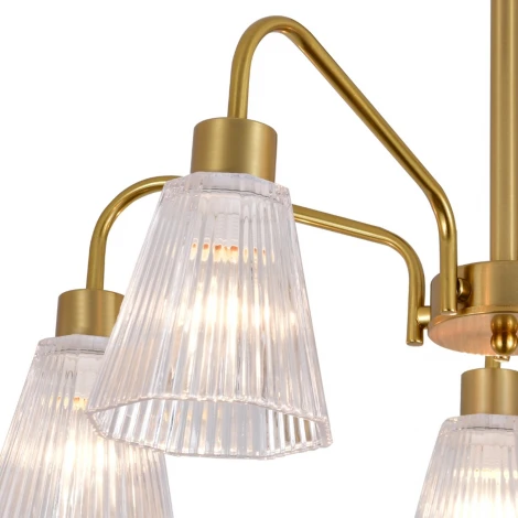 Потолочная люстра на штанге Escada Berzelia ES0000028 150001/5R E14*40W Copper