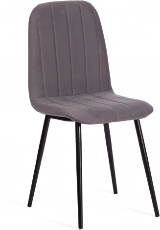 Обеденный стул Tetchair ARC (Велюр,Металл /Темно-серый,Черный)