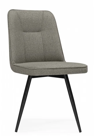 Обеденный стул Woodville Texas (Металл, Рогожка/Черный) арт.15891