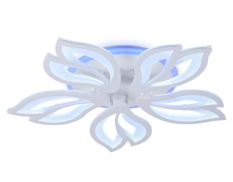 Потолочная люстра Ambrella Acrylica FA543 (регулировка яркости, LED, 220V, пульт управления, управление смартфоном, умный дом - PC.Lamper, цветы)