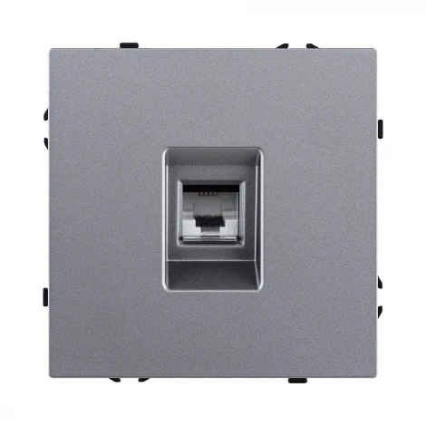 Розетка телефонная RJ11 серый Kollinger Eclipse EC-019GY