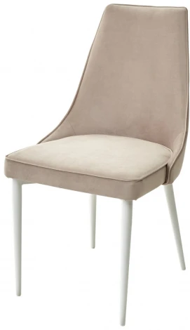 Стул NEPAL-P ЛАТТЕ #25, велюр/ белый каркас M-City 461MC04556