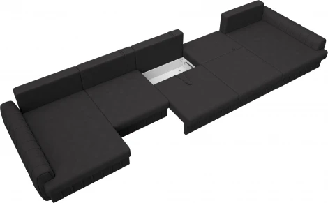 Диван П-образный Лига-057 НПБ МегаЛонг Лига Диванов (Замша) арт.129371