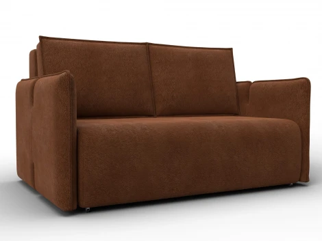 Диван прямой Лига-117 (ЛДСП,Брус,Фанера,Велюр/Терракотовый) Лига Диванов 137017