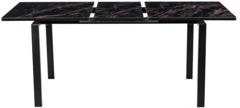 Стол Areal раскладной 140-180х80х75 чёрный мрамор с чёрными ножками Bradex Home RF 0414