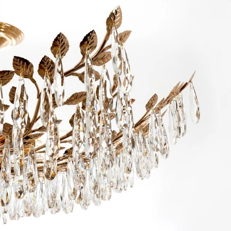 Подвесная люстра хрустальная Modelux MODELUX ML.6747.8 GD