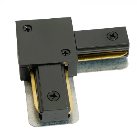 Коннектор угловой однофазный для шинопровода черный Feron LD1021 51900